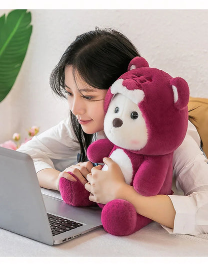 65cm Kawaii Little Bear Plush Doll Cute Soft Anime Lina Bear Plush Doll Cartoon Valentine's Day Birthday Gift Children's Holiday