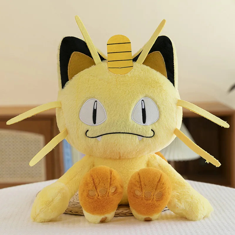 35/70cm Meowth Pokemon Plush Toys Large Anime Doll Cute Pillow Cartoon Giant Pokémon Plushie Stuffed Gift for Kids Christmas
