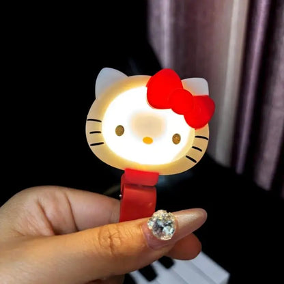 New Small And Exquisite Cartoon Cute Hello Kitty Luminous Toy Girls Mini Portable Selfie Supplement Light Atmosphere Lights