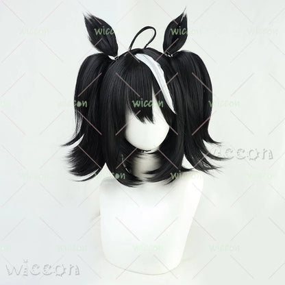 Uma Musume Pretty Derby Kitasan Black Adult Polyester Cosplay Set - wig ear / L
