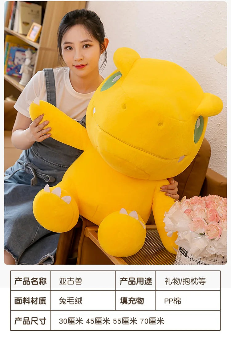 45/55/70cm Big Size Agumon Digimon Adventure Anime Plush Stuffed Doll Kawaii Decoration Plushies Children Pillow Holiday Gift