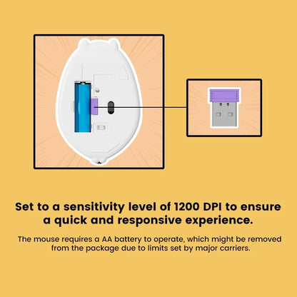 Akko Cat Theme Mouse 2.4GHz Bluetooth 3.0 / 5.0 Wireless Tri-mode Mouse for PC Laptop Computer Plug and Play