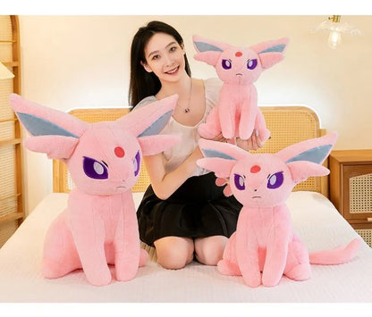 40/55/70cm Big Size Pokémon Espeon Plushies Kawaii Cartoon Anime Ornament Peluche Comfortable Soft Doll Children's Toy Gifts