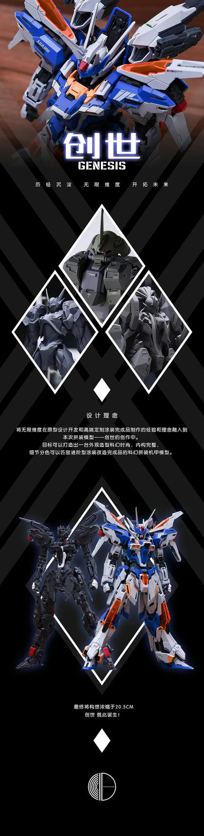 Infinite Dimension MG 1/100 GENESIS Model Kit Assembly Action Figure Robot Plastic Customized Doll Toy Gift