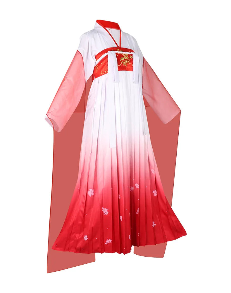 Anime The Apothecary Diaries Maomao Cosplay Costume Red Dress Kusuriya No Hitorigoto Season 2 Halloween Party for Women Girls