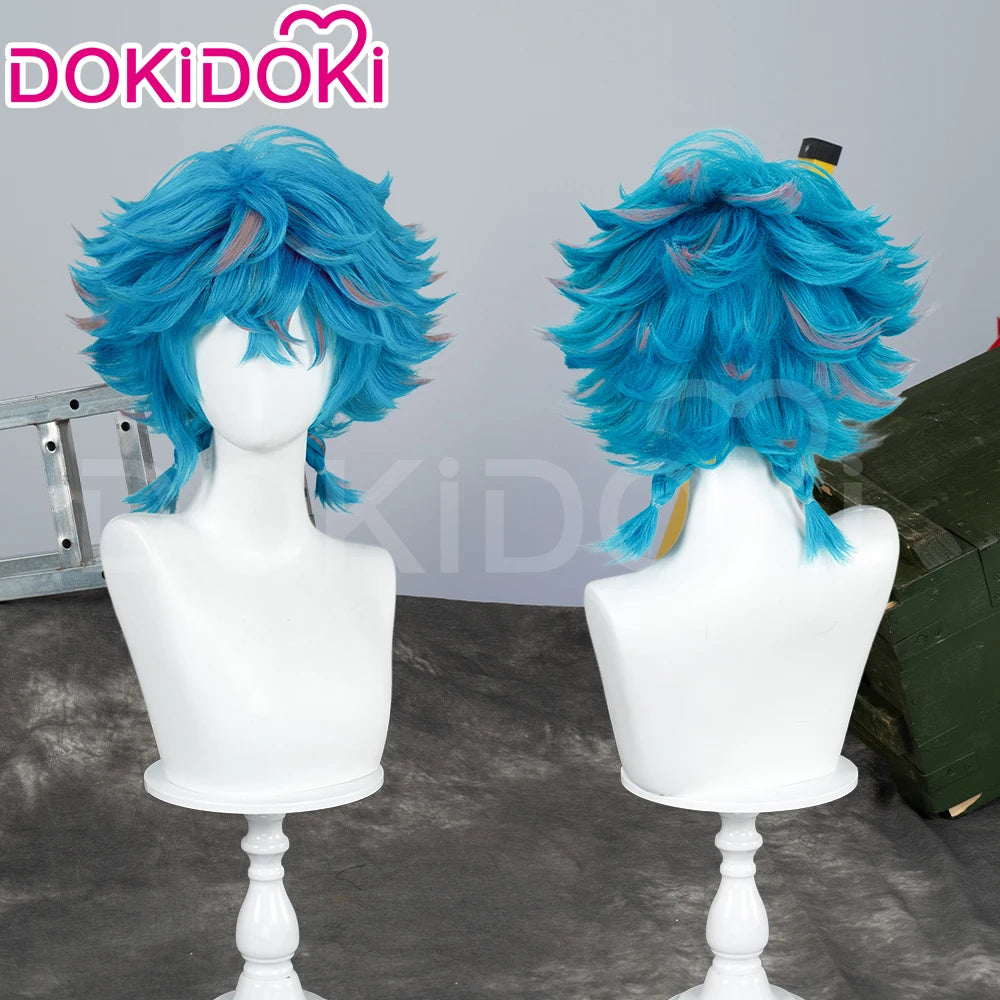 Ishaa Ekkoo Maddiee Aniviaa LeBlancc Cosplay Wig Game Anime DokiDoki Women Men Short Hair Ishaa Cosplay Free Wig Cap