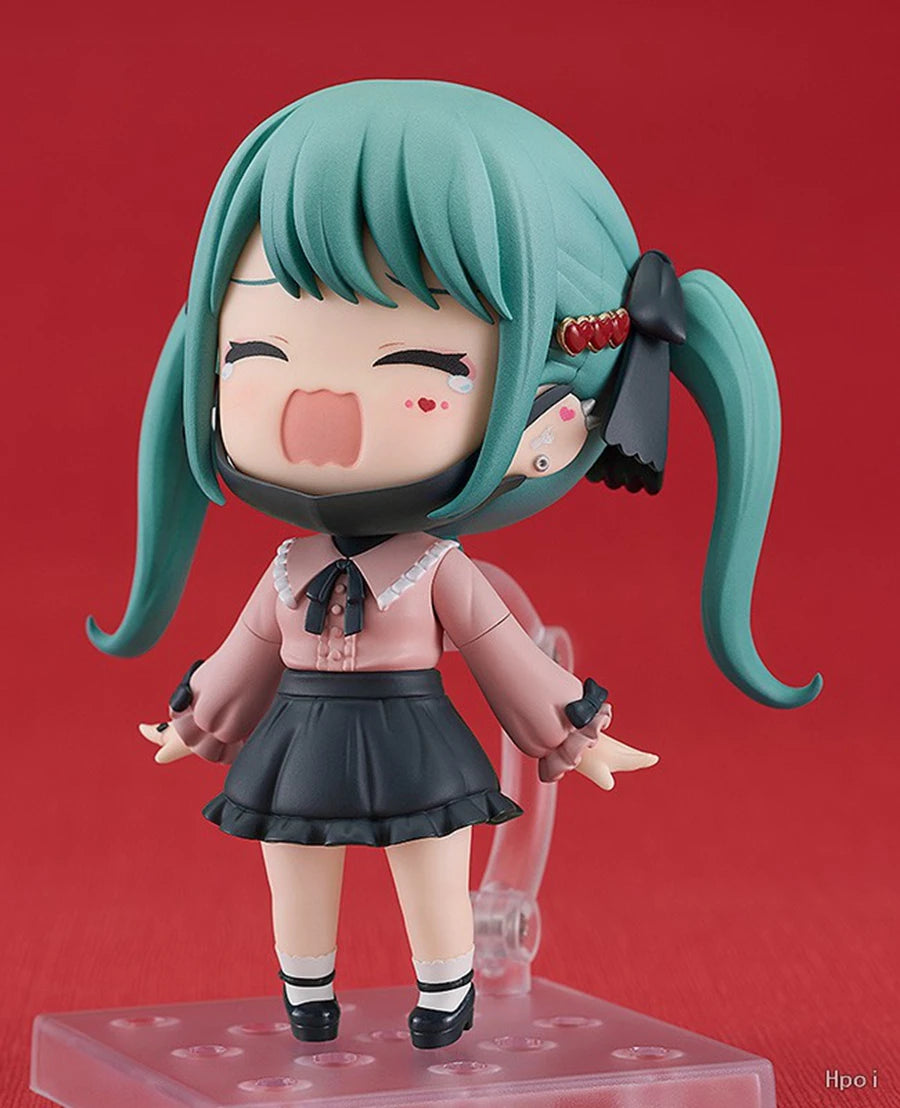 10cm #2239 Hatsune Miku Anime Figure Kawaii The Vampire Hatsune Miku Action Figure Room Decorations PVC Collection Model Toys