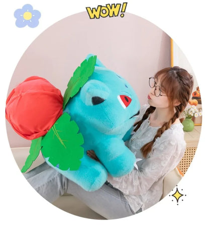 45CM Pokemon Bulbasaur Plushies Cartoon Anime Peluche Kawaii Comfortable Soft Doll Children Cushion Room Decoration Toy Gift