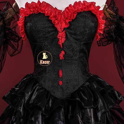 Path To Nowhere Coquelic Cosplay Costume Wig Black Dress Hat Uniform New Skin Carnival Halloween Party for Women Girls iCoser