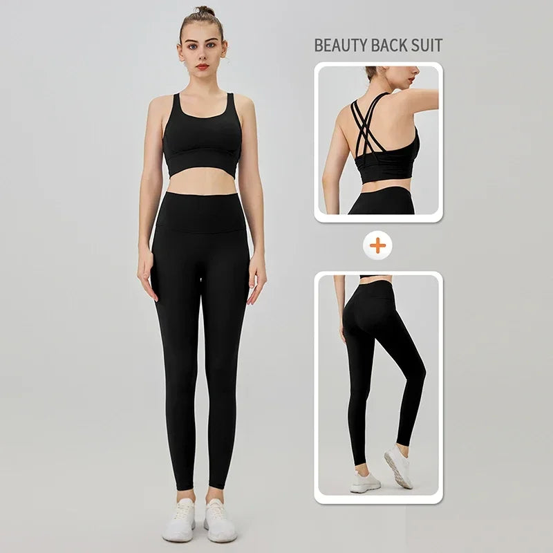 The Codex Seamless Yoga Leggings for Women – Athletic Gym Workout Fitness Pants Tights - Black / XL