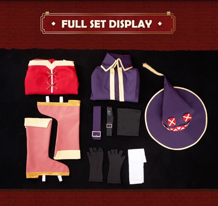 Meguminn Cosplay Anime Cosplay Costume DokiDoki-R Meguminn Costume With Shoes Cover Women Cosplay