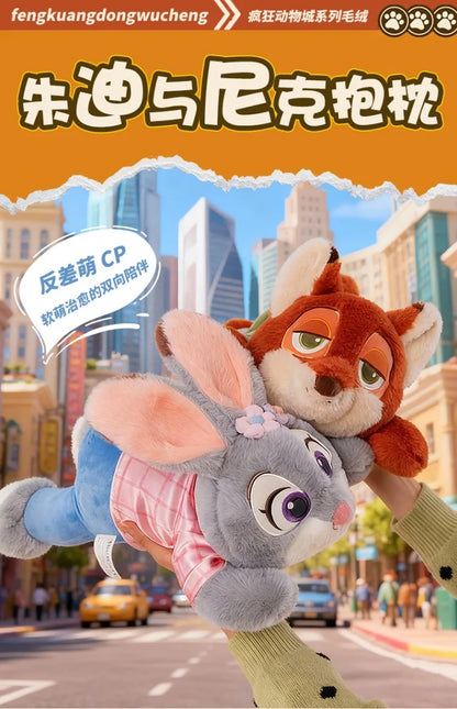 45/60/80cm Big Size Judy Hopps Nick Wilde Anime Plush Stuffed Doll Zootopia Kawaii Peluche Children's Kawaii Pillow Holiday Gift