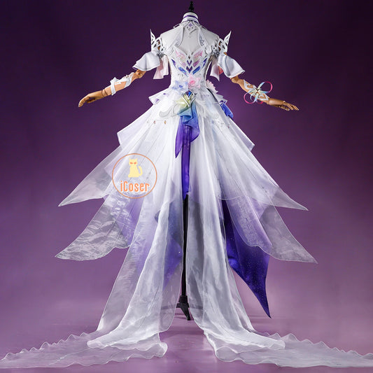 Honkai Star Rail Cyrene Cosplay Costume Wig Dress New Skin Uniform Metal Accessory Elysia Amphoreus Halloween Party Women Girls