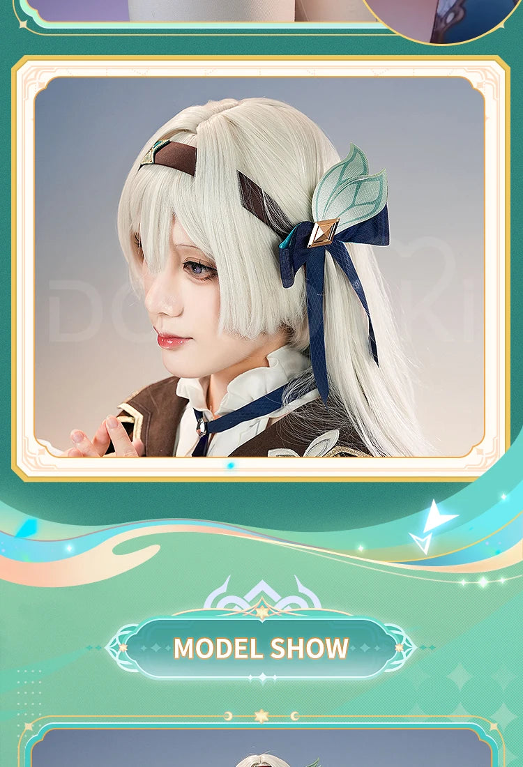 IN STOCK Firefly Cosplay Costume Game Honkai: Star Rail DokiDoki-SR HSR Female Cute Costume Outlet Firefly Cosplay Wig Halloween