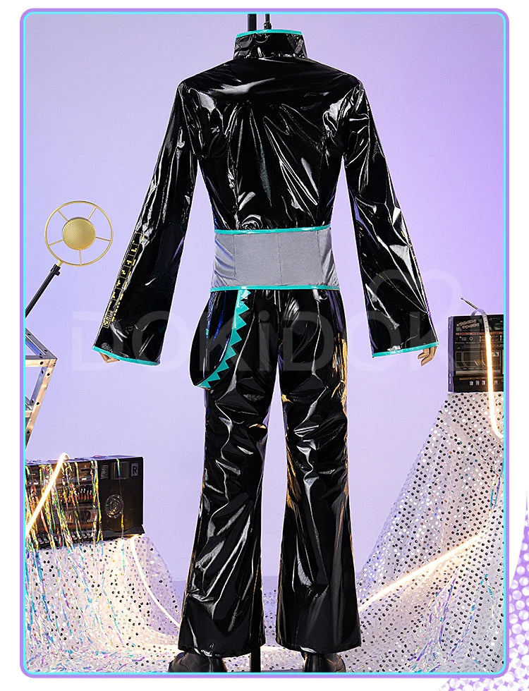 IN STOCK MIKUOO Cosplay Costume DokiDoki-R Mikuoo Cospaly Men Black Suit Costume Mikuu Christmas Cosplay