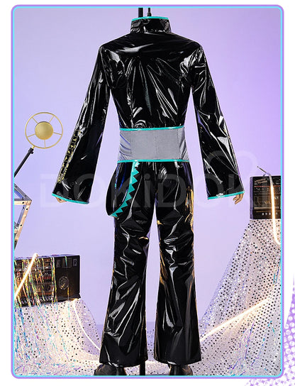 IN STOCK MIKUOO Cosplay Costume DokiDoki-R Mikuoo Cospaly Men Black Suit Costume Mikuu Christmas Cosplay