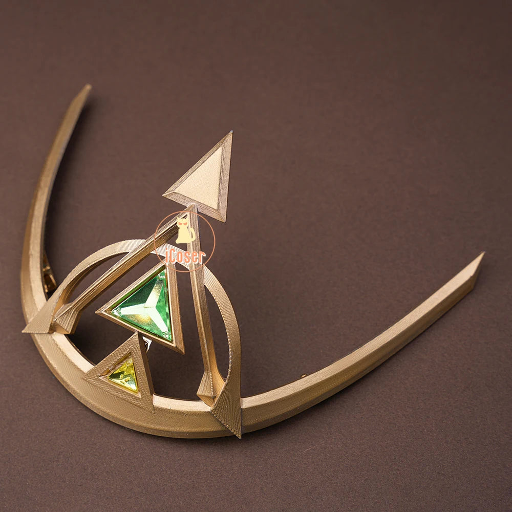 Genshin Impact Nefer Cosplay Costume Wig Dress Uniform Outfit Headwear Carnival Halloween Party for Women Girls Accessory iCoser