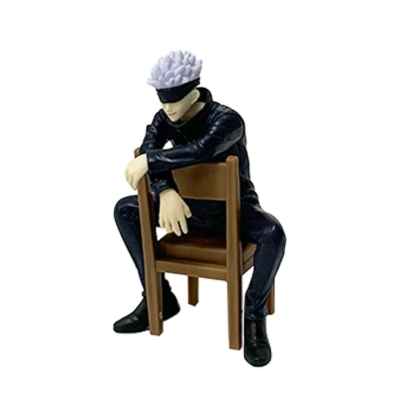 11cm New Gojo Satoru Jujutsu Kaisen Anime Itadori Yuji Seated Noodle Stopper Action Figure Model Toy Japanese Doll - 1