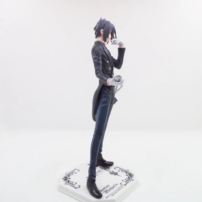 20CM Anime Black Butler Kuroshitsuji Sebastian Michaelis Figure 1/8 Animation Model Toy Gift Collection Action Figure PVC