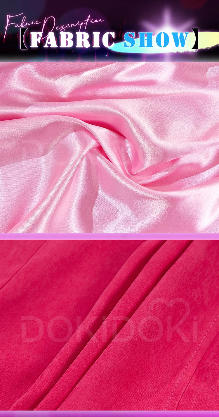 Hoshino Ai Cosplay Costume Anime Oshi no Ko Cosplay 【S-2XL】DokiDoki-R Hoshino AI Women Idol Pink Dress Costume Plus Size