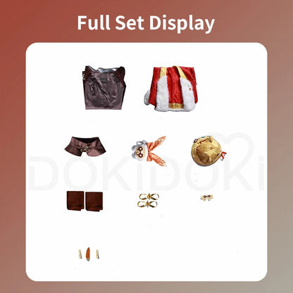 IN STOCK Xiangling Cosplay Costume Game Genshin Impact【XS-3XL】DokiDoki-N New Skin Cherries Snow-Laden Plus Size