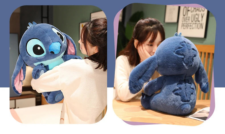 35/60cm Disney Lilo and Stitch Plush Toys Cute Anime Stich Doll Stuffed Plushie Angel Pillow Soft Gift for Children Kawaii