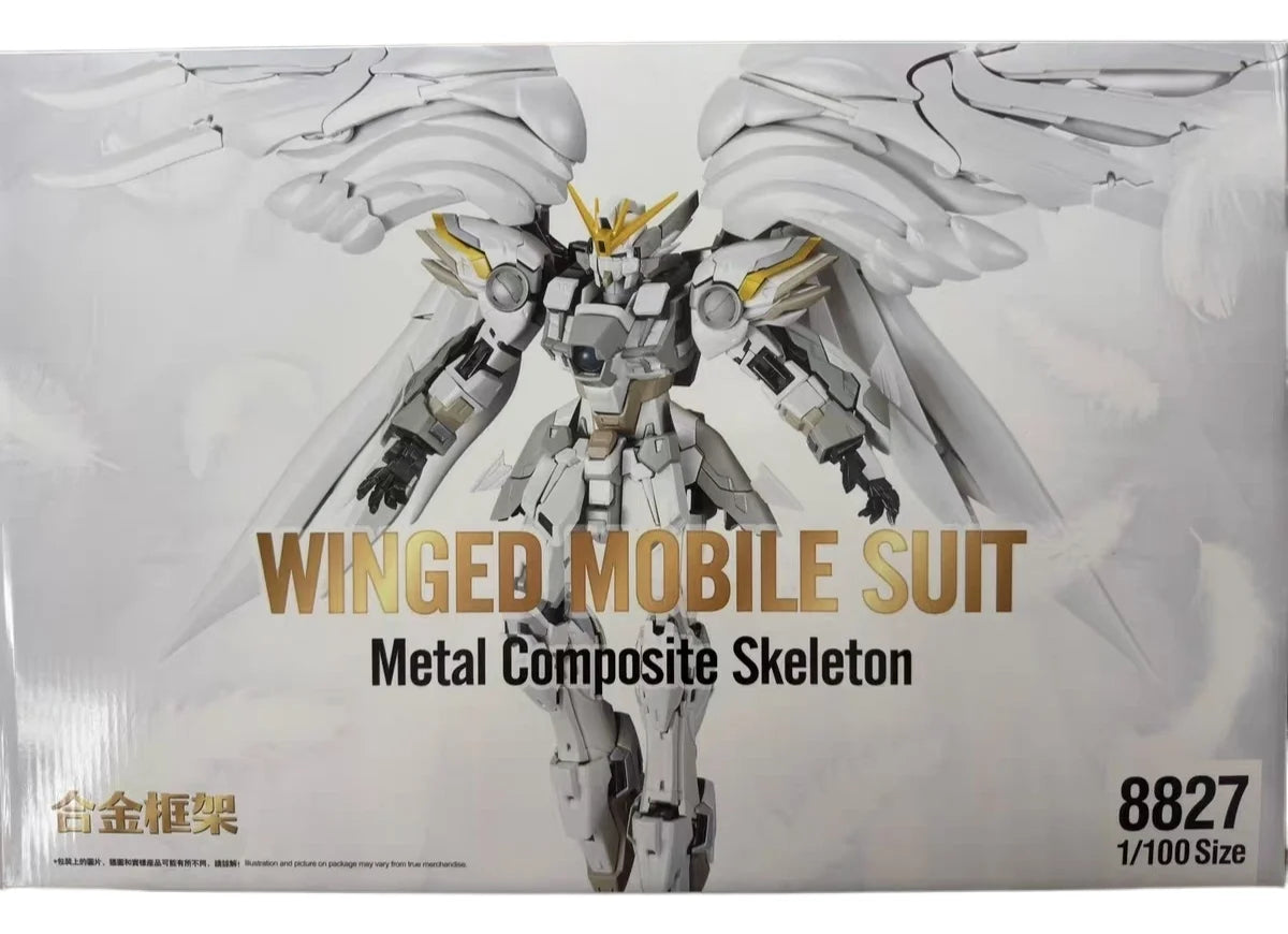 Daban 8827 MG 1/100 Snow White Prelude Fix Model Kit XXXG-00YSW Wings Assembly Action Figure Custom Toy - With Iron