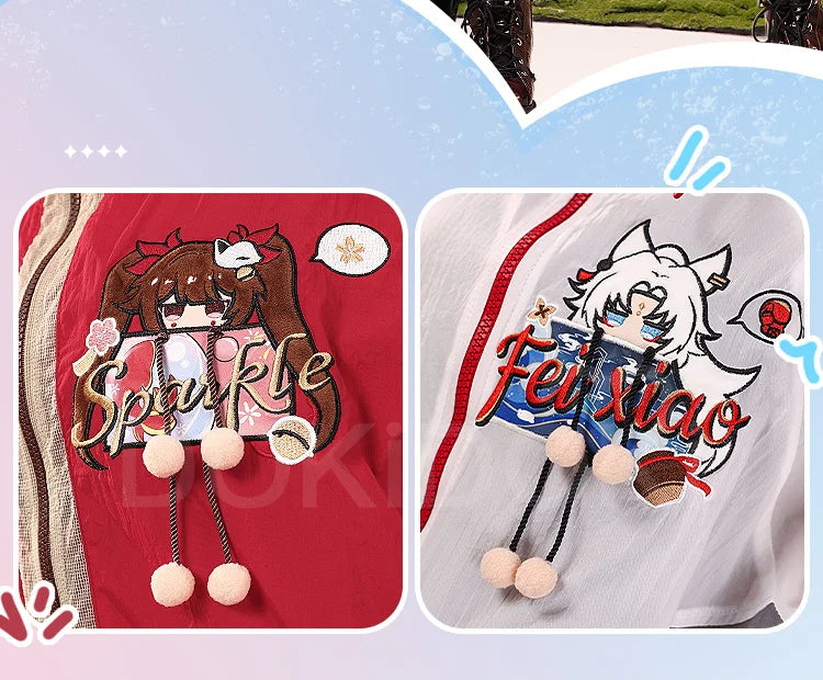 Aventurine Blade Robin Firefly Sparkle Feixiao Doujin Cosplay Costume Game Honkai: Star Rail DokiDoki-SR HSR Sunscreen Jacket