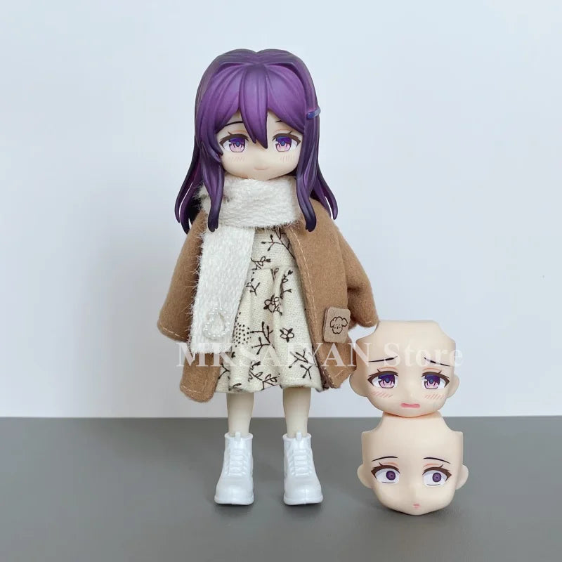 Doki Doki Literature Club! Yuri Anime Figure #2283 Kwaii Q Ver. PVC Action Figure Model Joint Doll Toys Gifts