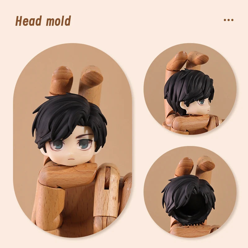 Ob11 Doll Plastic Hair Replacement Doll Hair Head Mold Accessories For Obitsu11 Gsc Body 1/12 Bjd Head Shell Doll Body Boy Girl