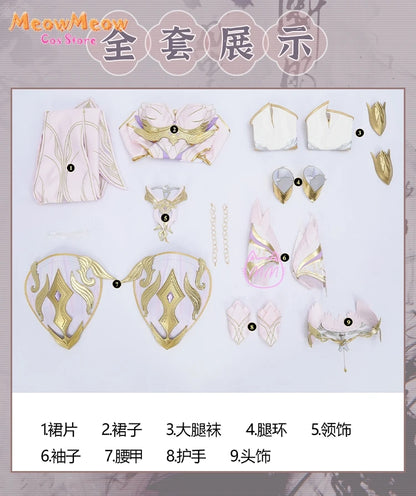 Soul Land Qian Renxue Cosplay Costume Set Polyester