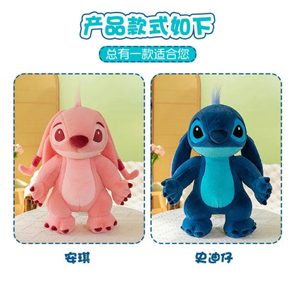 50/70/90cm Super Big Size Stitch Disney Anime Plush Stuffed Doll Angel Decoration Plushies Children Pillow Ornament Holiday Gift