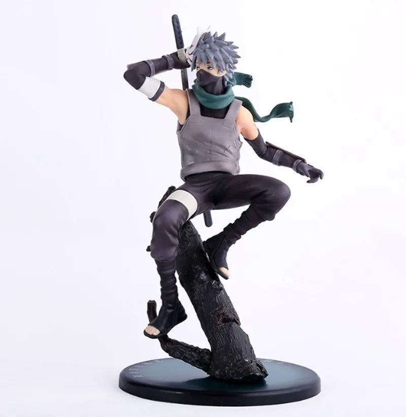 23CM Anime Naruto Hatake Kakashi Statue PVC Action Figure Naruto Shippuden Kakashi Figurine Collectible Model Toy