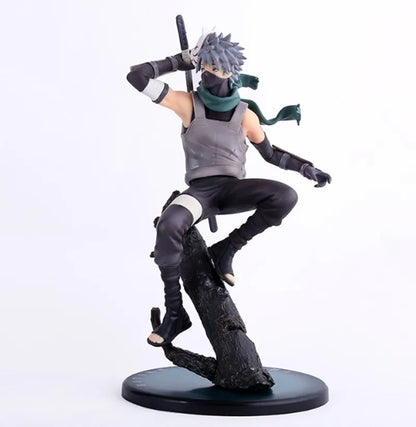 23CM Anime Naruto Hatake Kakashi Statue PVC Action Figure Naruto Shippuden Kakashi Figurine Collectible Model Toy
