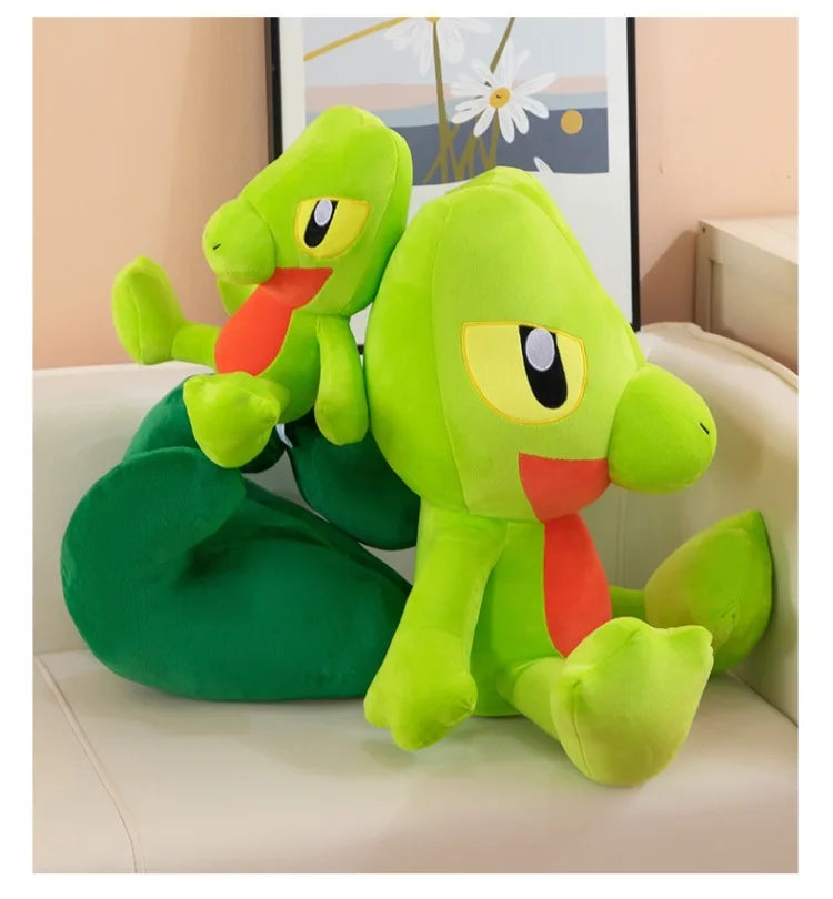 35-60CM Big Size Treecko Plushies Pokemon Anime Cartoon Peluche Kawaii Ornament Comfortable Soft Doll Children's Toy Gifts