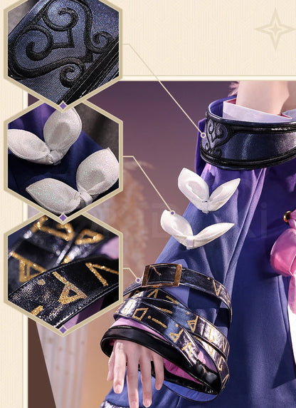 IN STOCK Cyrene Cosplay Costume Game Honkai: Star Rail【S-2XL】DokiDoki-SR HSR Metal Accessories Cyrene Wig Plus Size