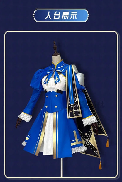 Honkai Star Rail Fate Saber Cosplay Costume Wig Dress Uniform Headwear Halloween Party for Women Girls Role Play Props Cos Gifts
