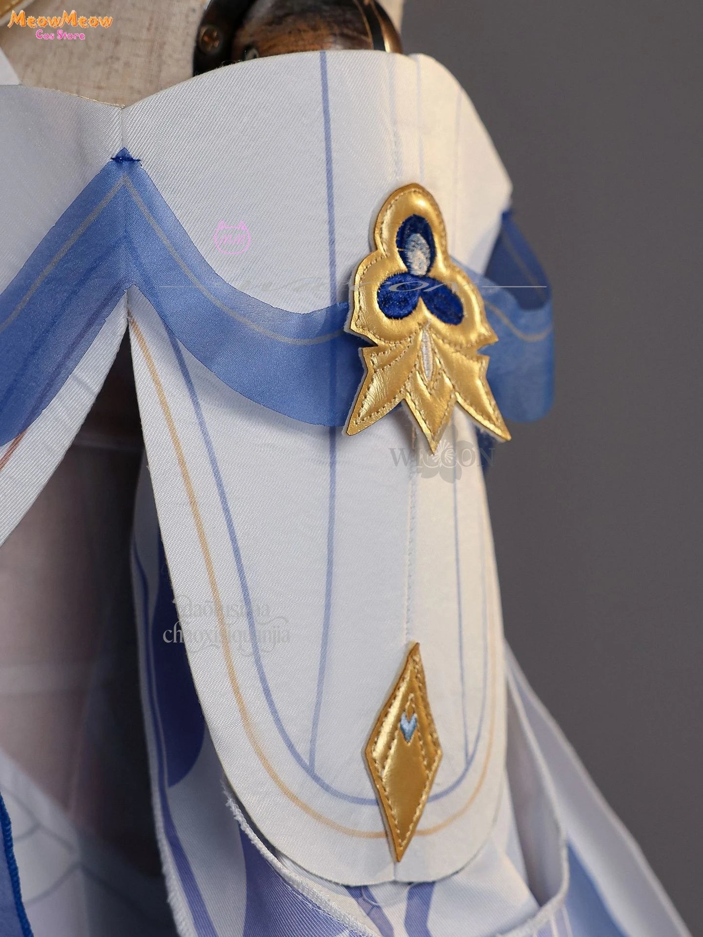 Genshin Impact Moon Goddess Columbina Cosplay Suit Polyester