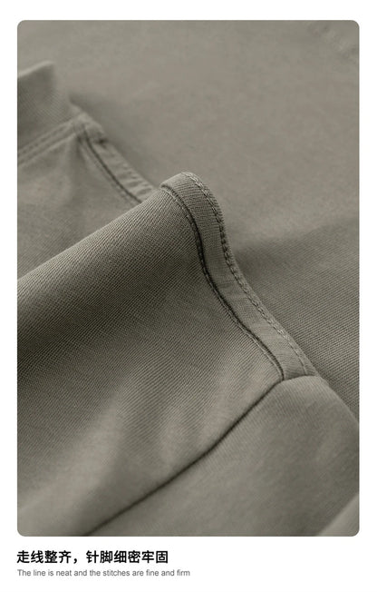 ZODF Women 2025 Summer 255gsm Cotton T-Shirts Hotsweet Girls Casual Solid Comfortable Sport T Shirt Brand Tops HY0978