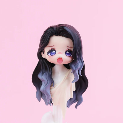 OB11 Transparent Parts Head Shell replacement Korean style Plastic Hair Transparent Replacement Doll Hair Head Mold For Obitsu11
