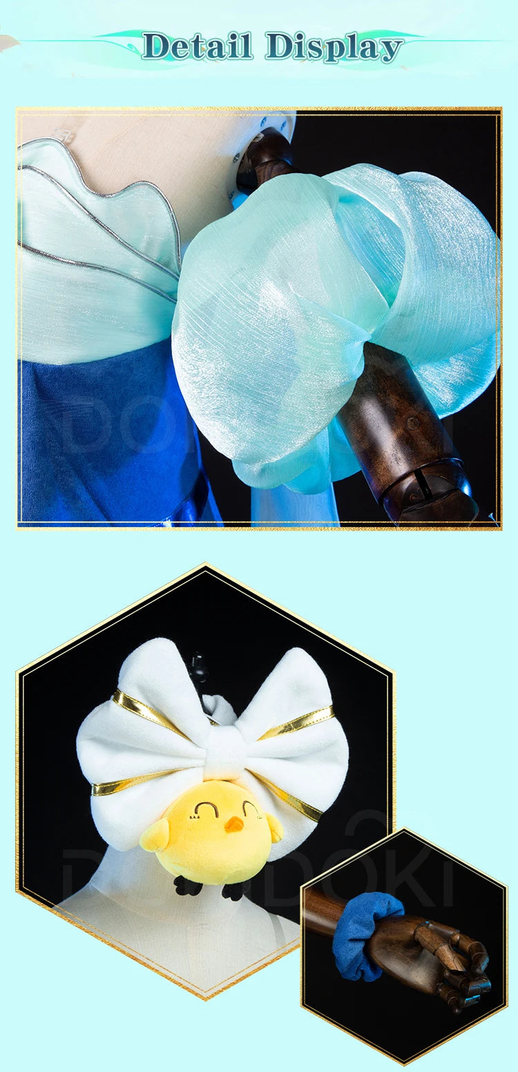 Ahrii Sonaa Cosplay Costume Game Cosplay DokiDoki-R Ahrii Sonaa Skin Spirit Blossom Springs Cosplay Women The Fox Costume