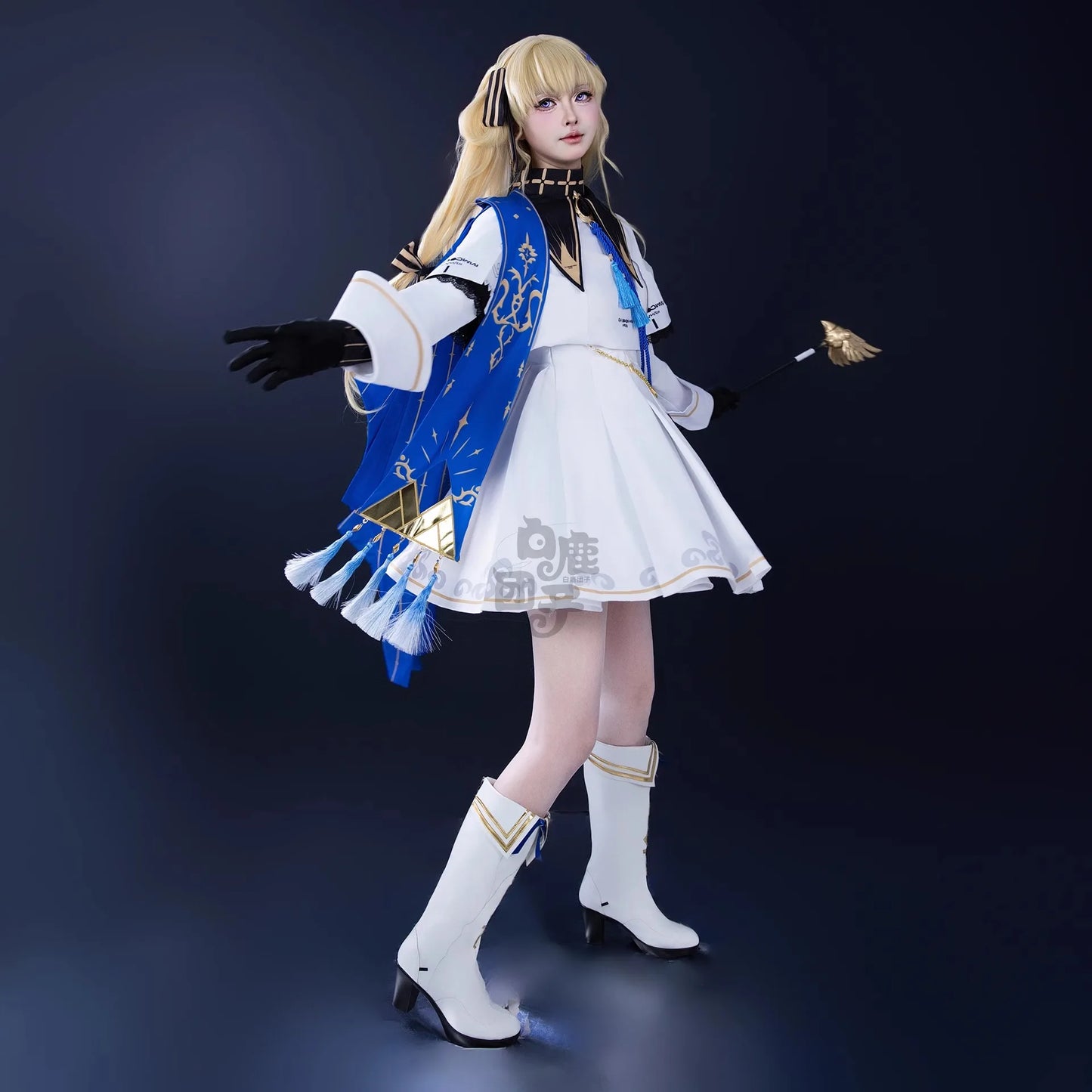 Wuthering Waves Phoebe Cosplay Costume Wig Dress Hat Headwear Sticker Stocking Rinascita Halloween Party Women Girls Prop iCoser