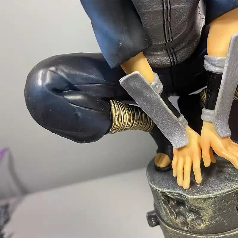 2026 Anime Naruto Anbu Uchiha Itachi Tsukuyomi Sharingan Squatting In·Stock Figure Pvc Model Decoration Collection Toy Gift Ship