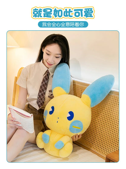 30/50/70cm Big Size Positive and Negative Pikachu Pokemo Anime Plush Stuffed Doll Room Decoration Plushies Pillow Holiday Gifts