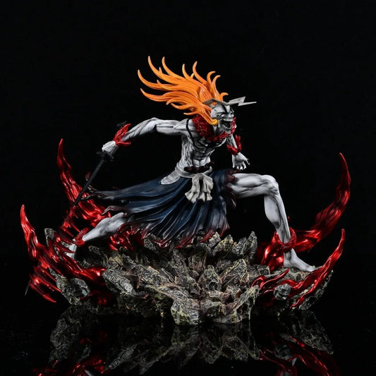 New Bleach Figure Kurosaki Ichigo Anime Figures Action Statue Model Doll Collection Room Decoration Desk Toys Halloween Gifts