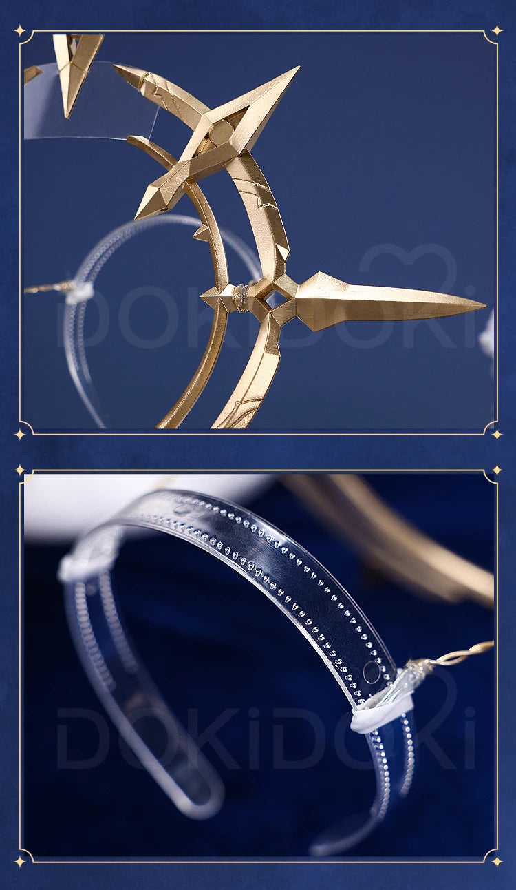 IN STOCK Sunday Cosplay Wig Game Honkai:Star Rail DokiDoki Men 48cm Layered Gradient Wig Sunday Wings Headwear Ear Clip Free Cap