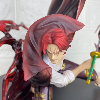 2025 Red Hair Shanks Crouching Pose Action Figure Collectible Model Toy Boxed Sailor Themed Decorative Item Anime Game Figurine