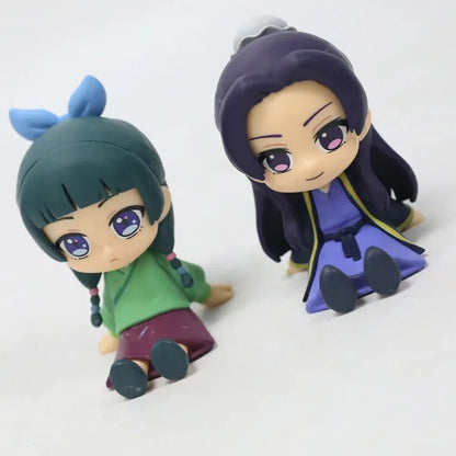 In Stock The Apothecary Diaries Maomao Jinshi Mini Figure Anime Periphery Kawaii Sitting Toys Desktop Car Ornaments Model Gifts