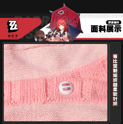 Zenless Zone Zero Ukinami Yuzuha Cosplay Costume Wig Skirt Sweater Uniform Headwear Spook Shack Halloween Party for Women Girls