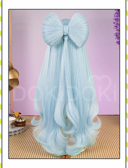 IN STOCK Yumemizuki Mizuki Hutao Wig Game Genshin Impact DokiDoki 95cm Long Wig Hu Tao Lantern Rite Free Cap Yumemizuki Ears Fan